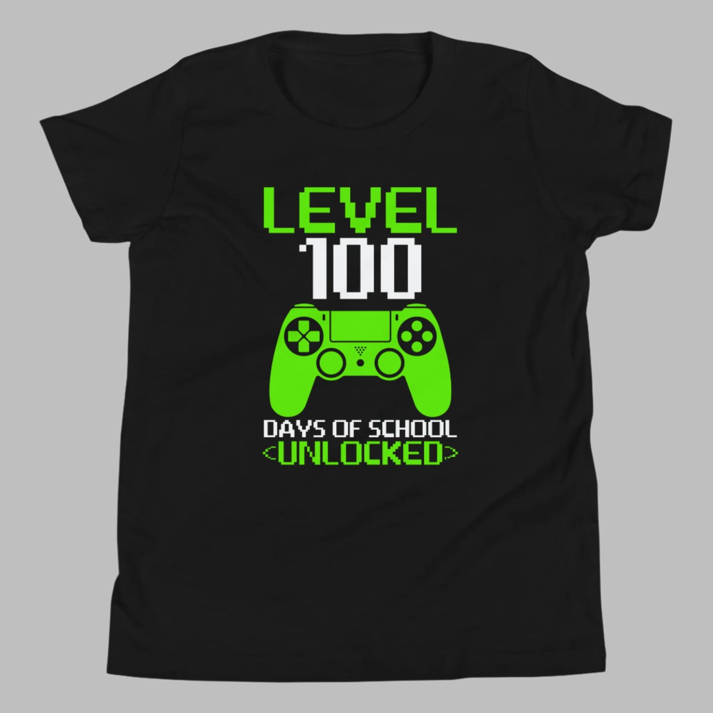 level 100 days of school unlocked t-shirt