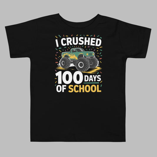 i crushed 100 days of school t-shirt_black__front-6796c447cf5e5